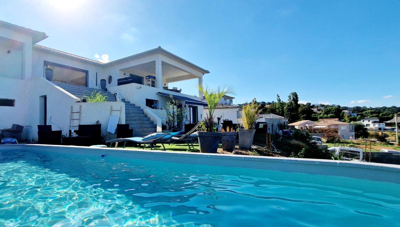 Villa Bistinetti Rez De Villa Tout Confort Avec Piscine Penta di Casinca Eksteriør bilde