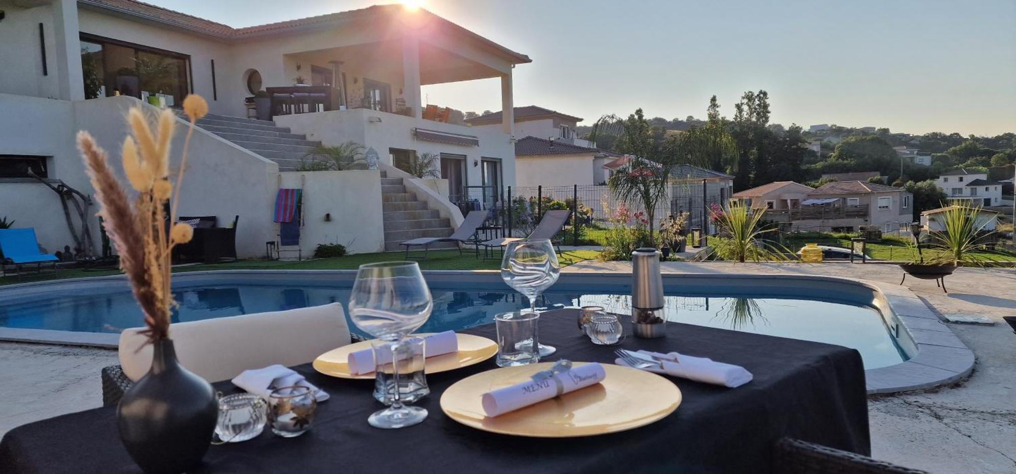 Villa Bistinetti Rez De Villa Tout Confort Avec Piscine Penta di Casinca Eksteriør bilde